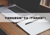 宁波网站建设推广平台（宁波网络推广）