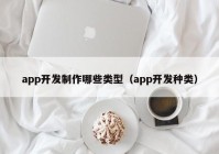 app开发制作哪些类型（app开发种类）