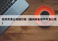 软件开发公司排行榜（国内知名软件开发公司）