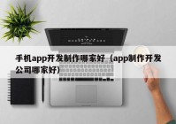 手机app开发制作哪家好（app制作开发公司哪家好）