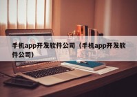 手机app开发软件公司（手机app开发软件公司）